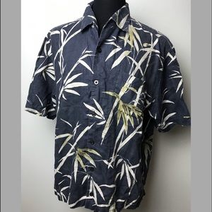 Tommy Bahama Shirt Linen Tropical Vintage Hawaiian